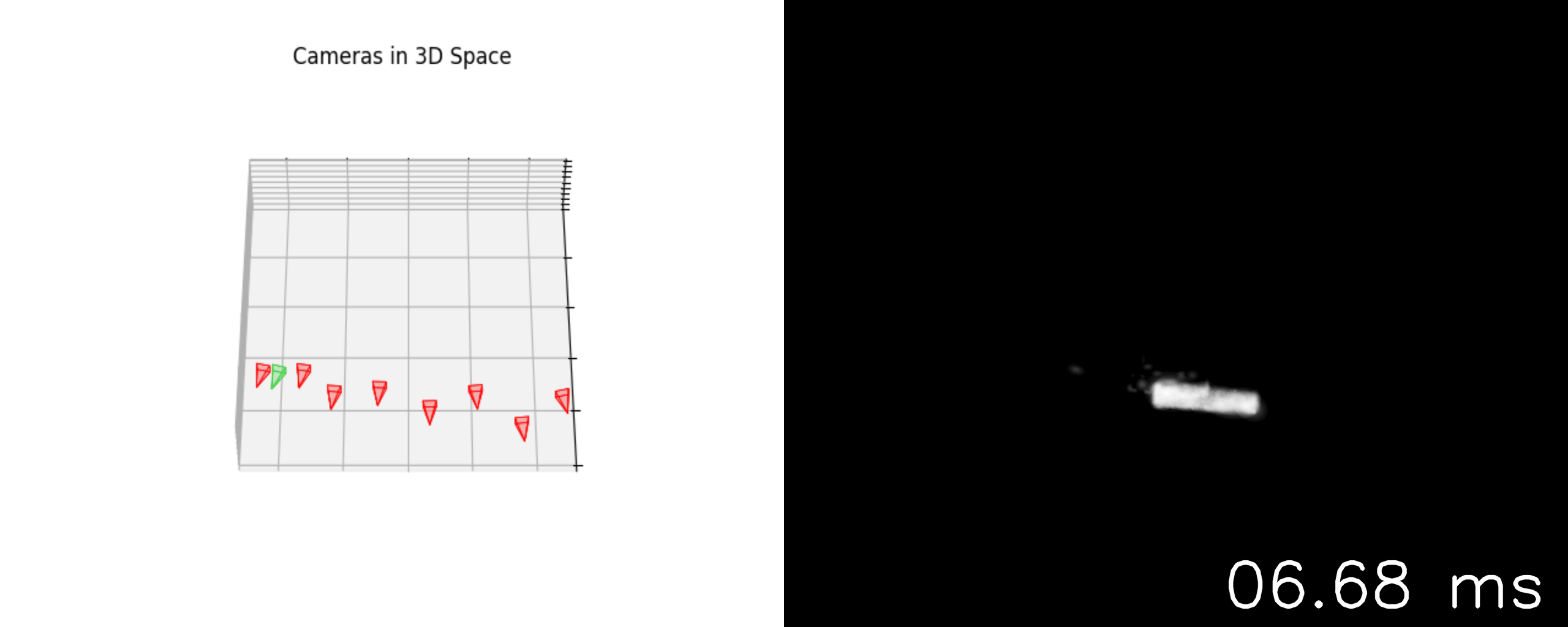 nerf dart 3rd attempt - Space movement - stitched cam + frames