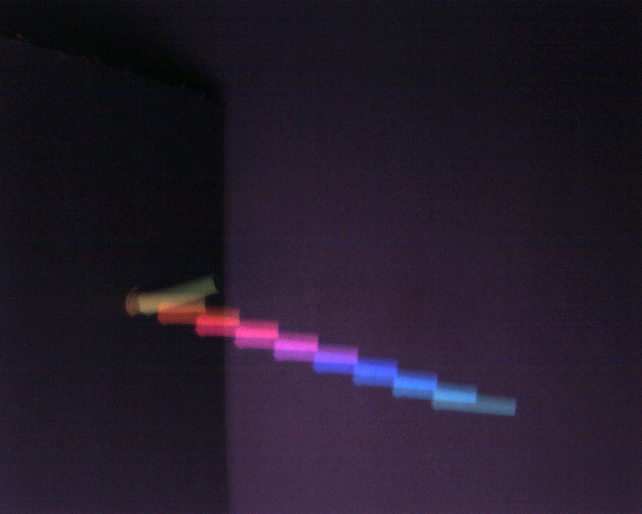 nerf dart 3rd attempt - strobed image