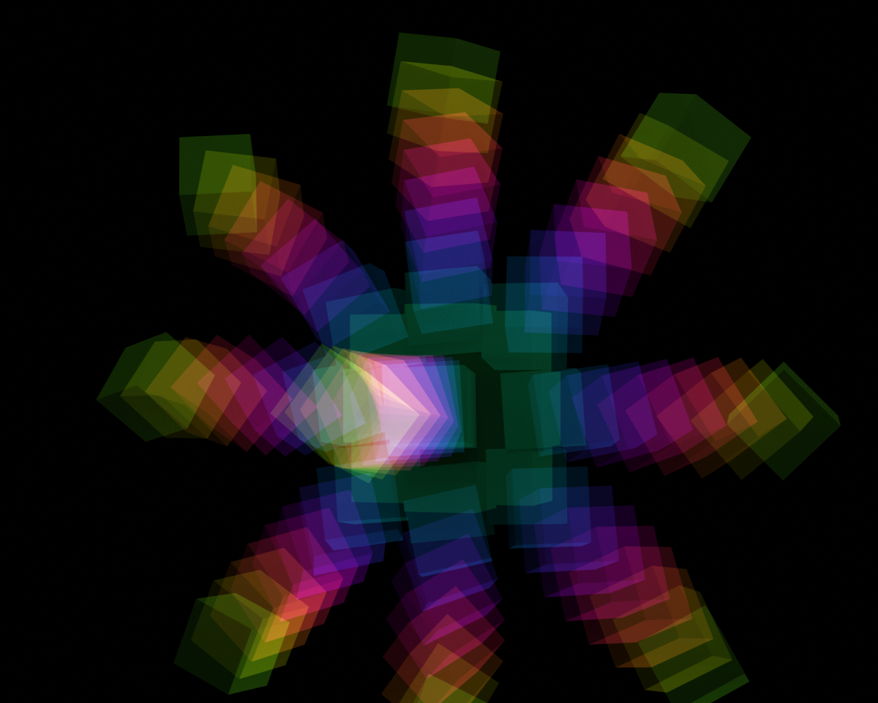 sim explosion - strobed image