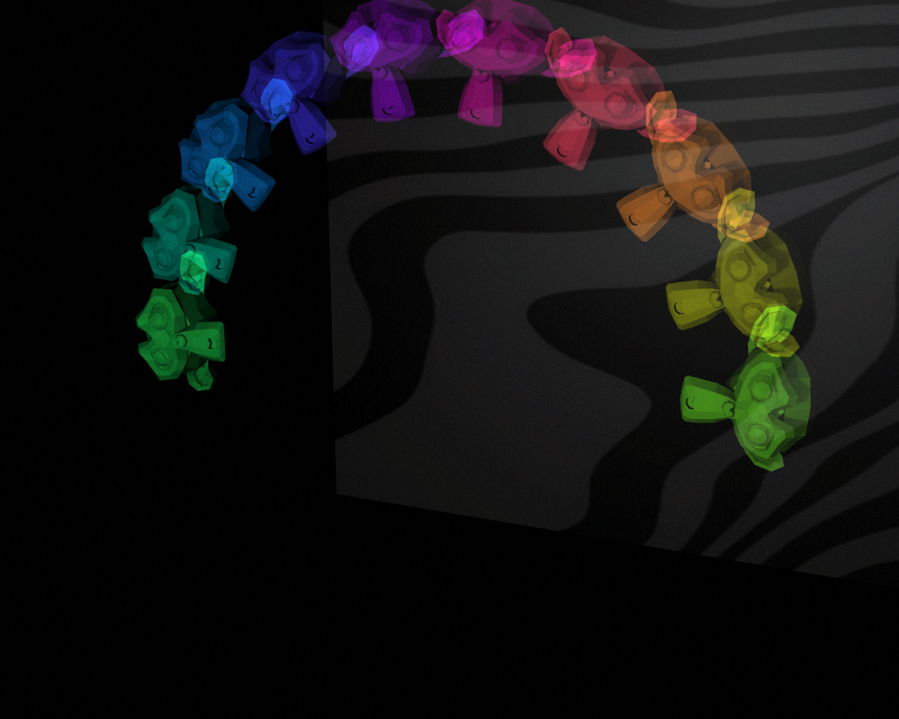 w background - strobed image